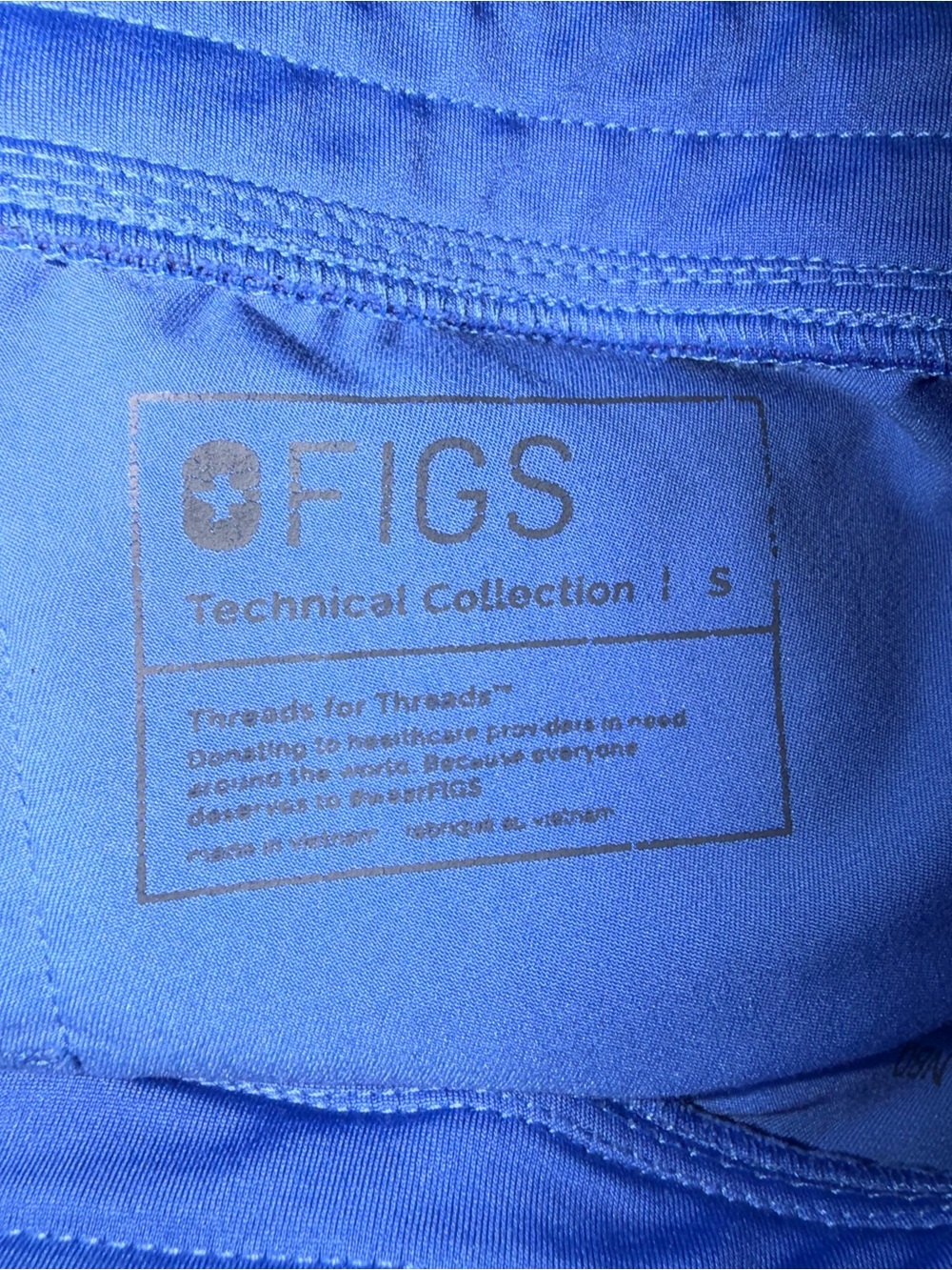 FIGS Zamora Jogger Scrub Pants Small Blue Technical Collection FIONx - Picture 6 of 9